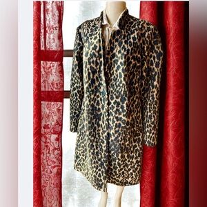 Torrid Leopard Coat with Pockets size 2